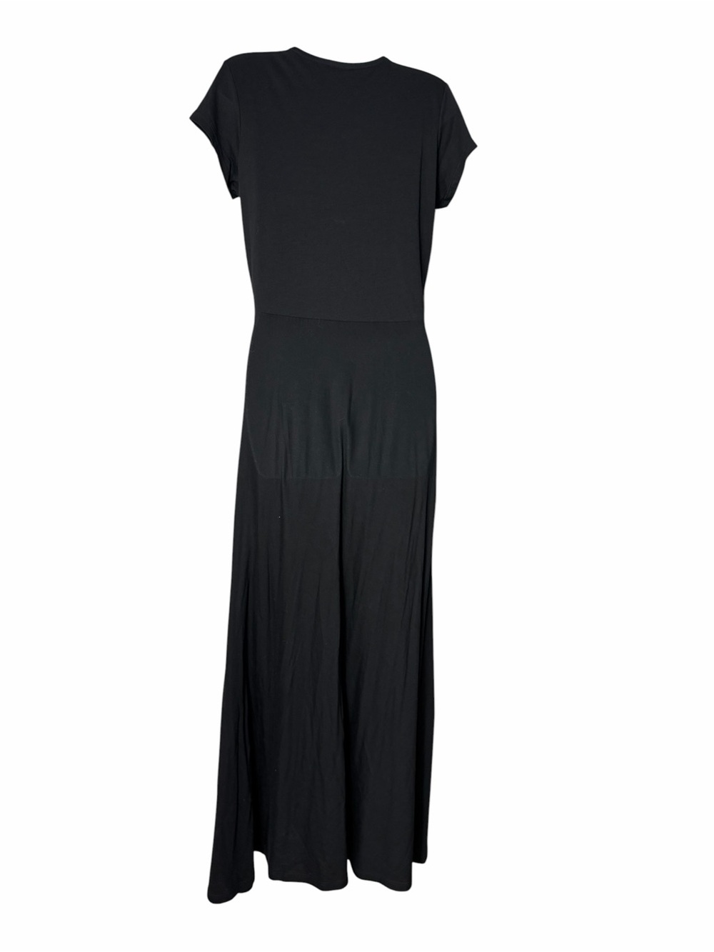 Peruvian Connection Black Hannah Maxi Dress Size Medium Pima Cotton Modal Jersey - Picture 4 of 7
